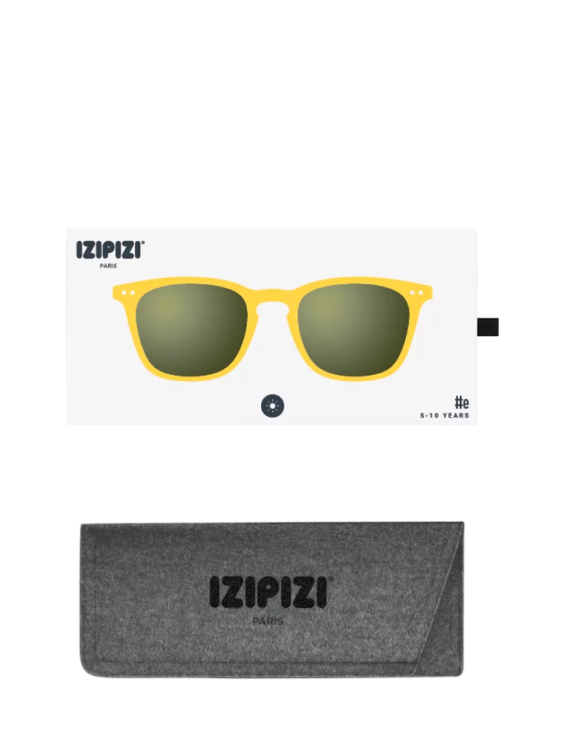 IZIPIZI junior square yellow sunglasses for ages 5-10 - British product