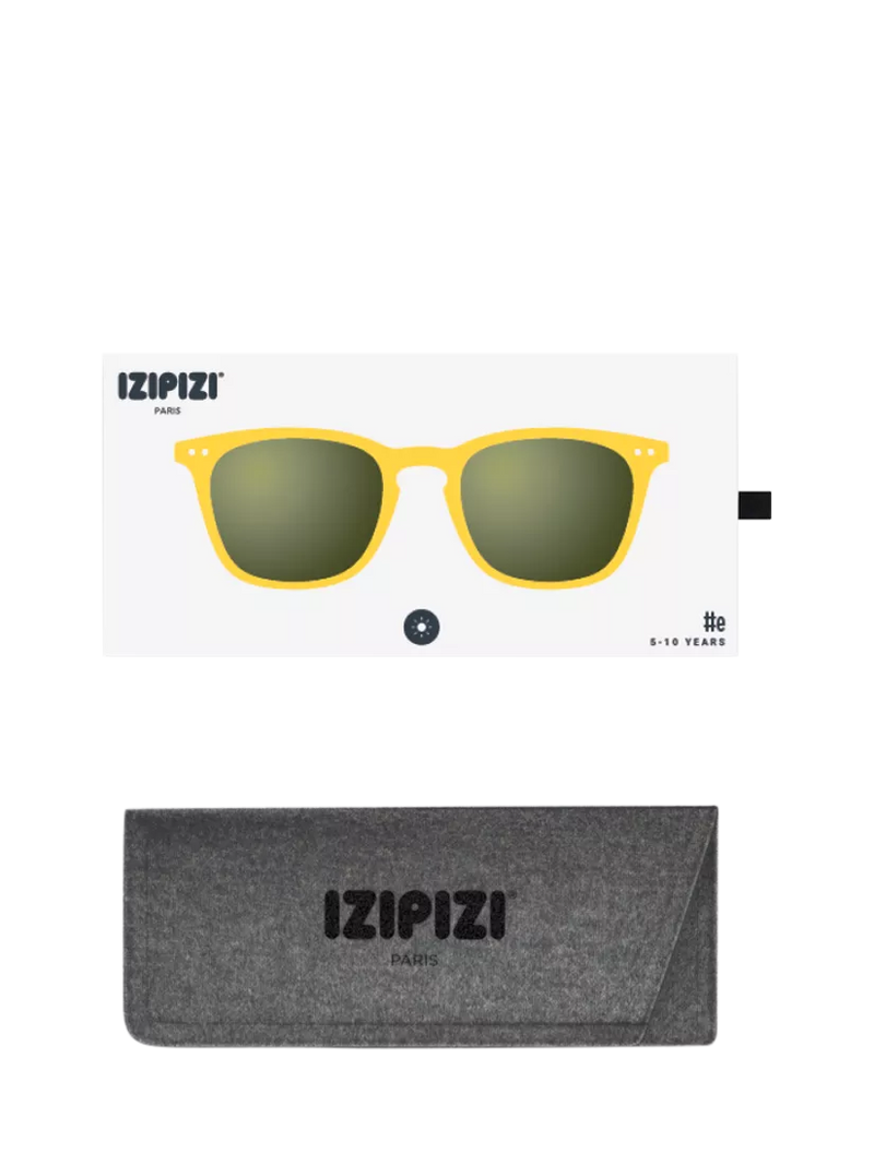 IZIPIZI junior square yellow sunglasses for ages 5-10 - British product