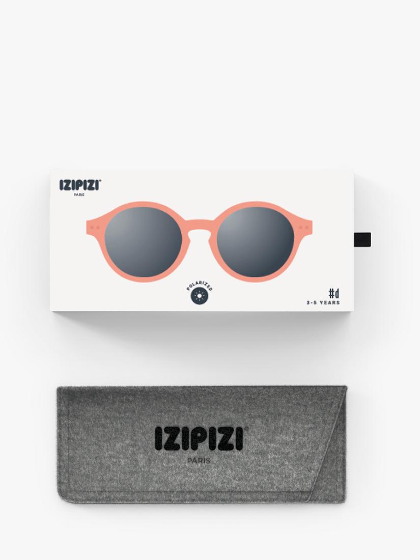 IZIPIZI kids' polarised round sunglasses orange frame for ages 3-5 years, UK version