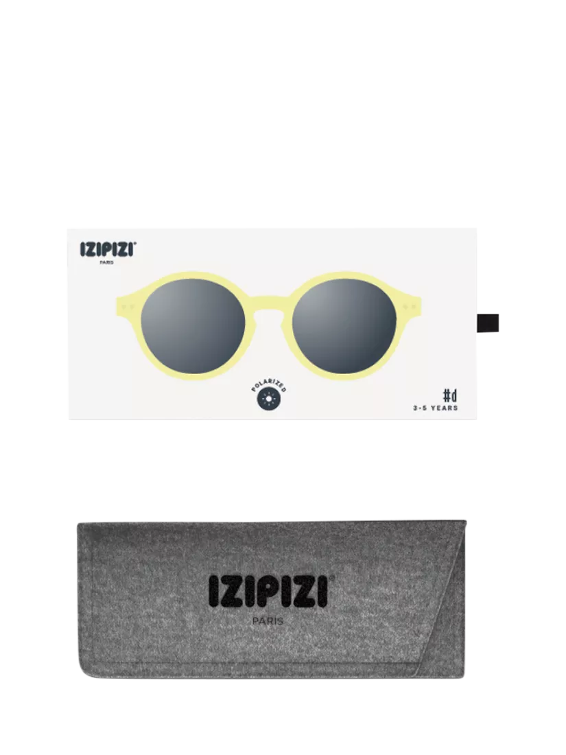 IZIPIZI kids polarised round sunglasses yellow 3-5 years, imported from the UK