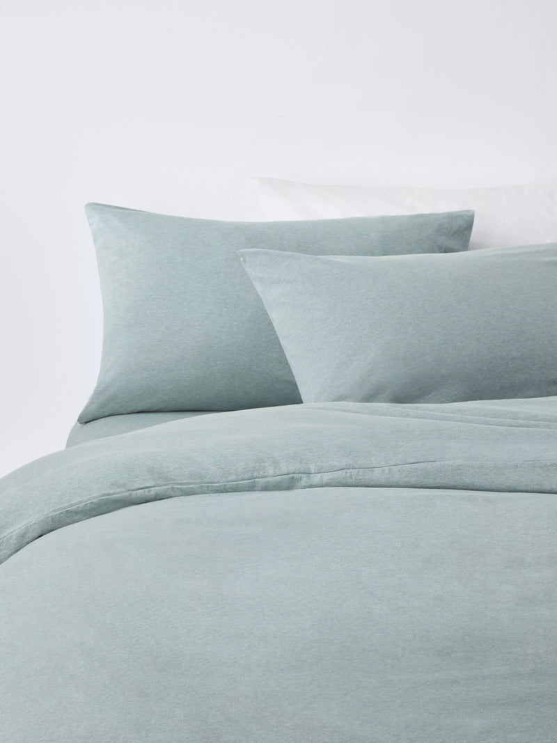 John Lewis Cotton Jersey Duvet Cover Set with Fitted Sheet Single