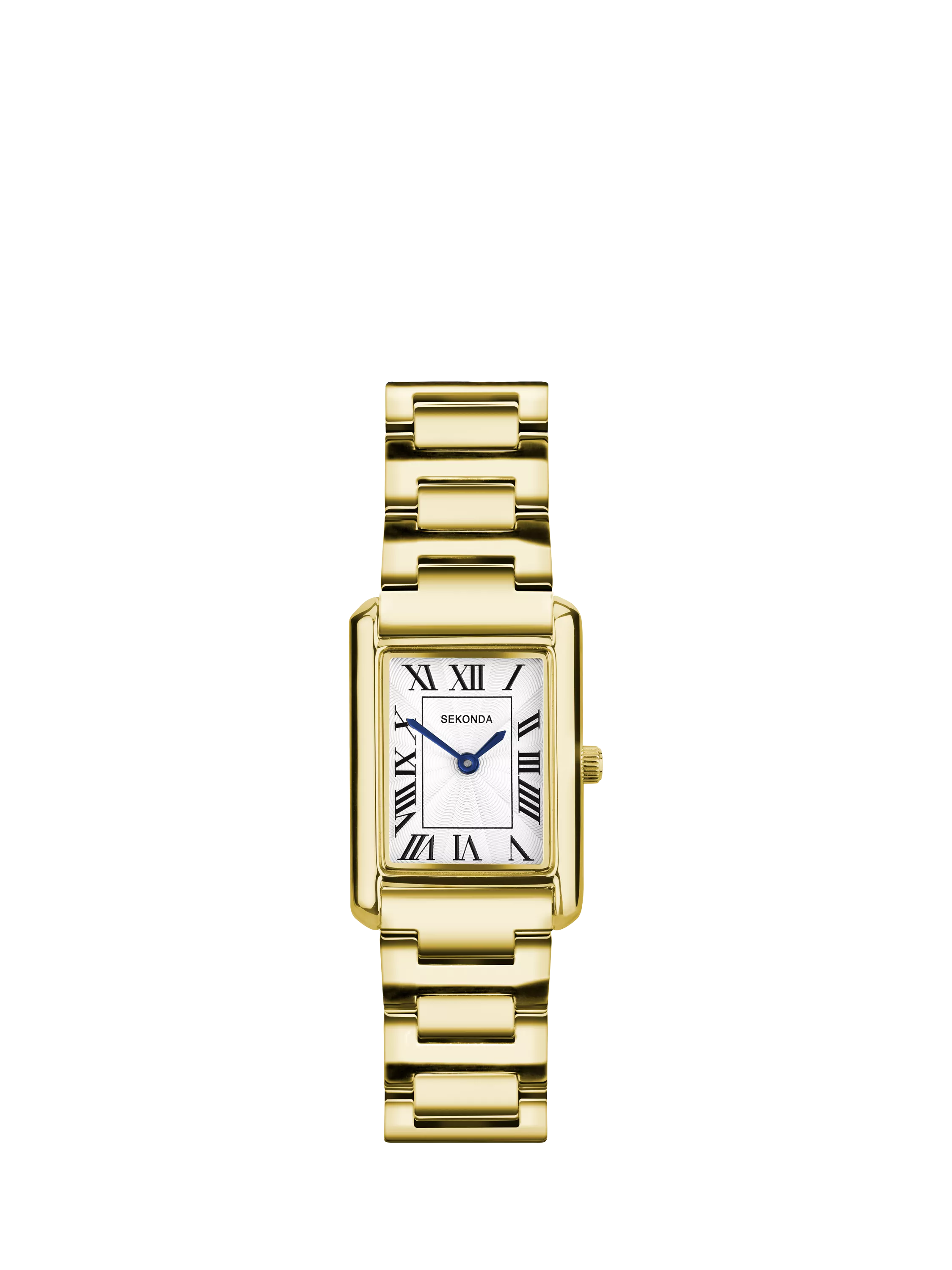 Sekonda women's guilloche dial watch gold bracelet 22mm case, imported from the UK