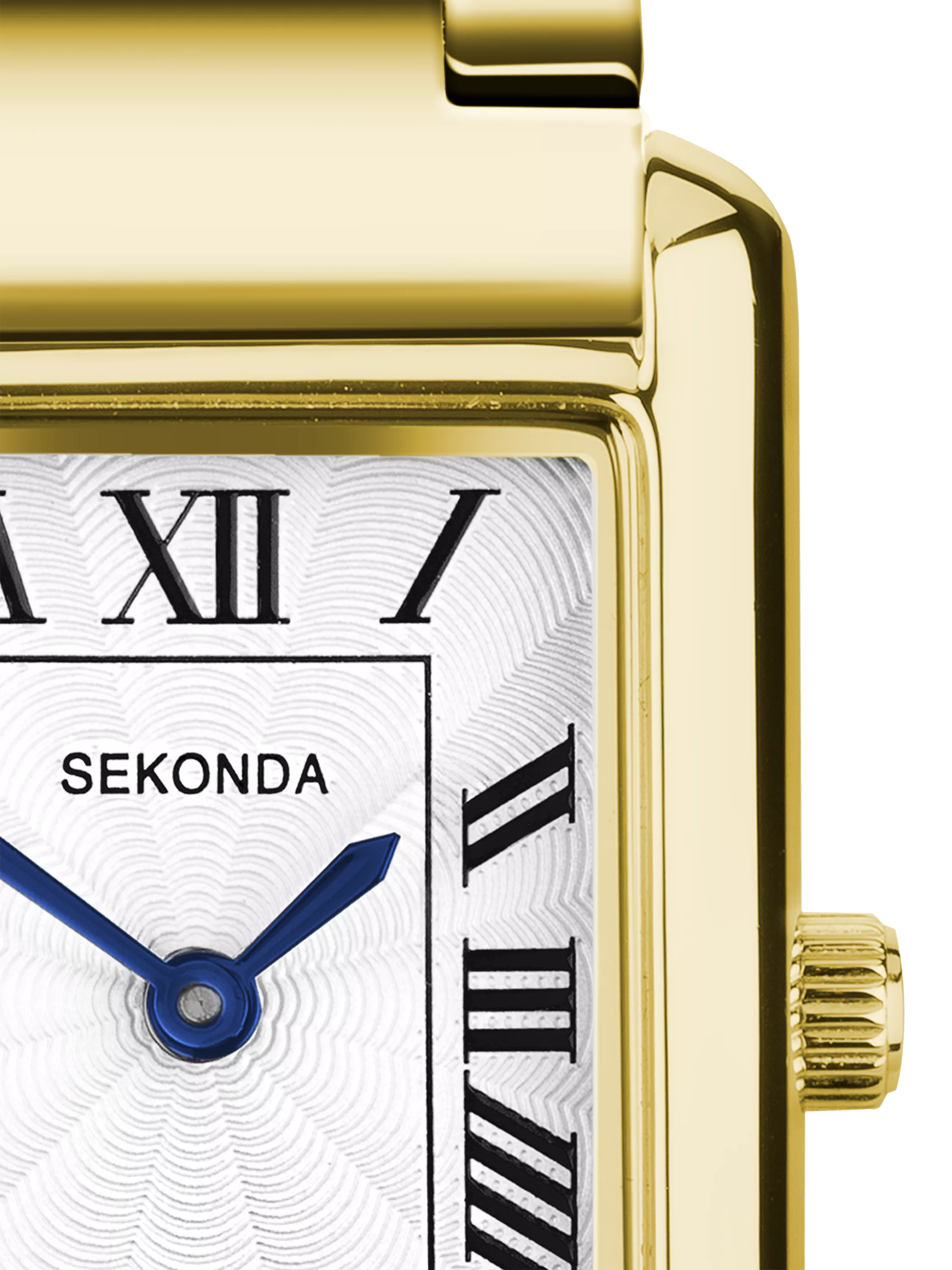 Sekonda women's guilloche dial watch gold bracelet 22mm case, imported from the UK