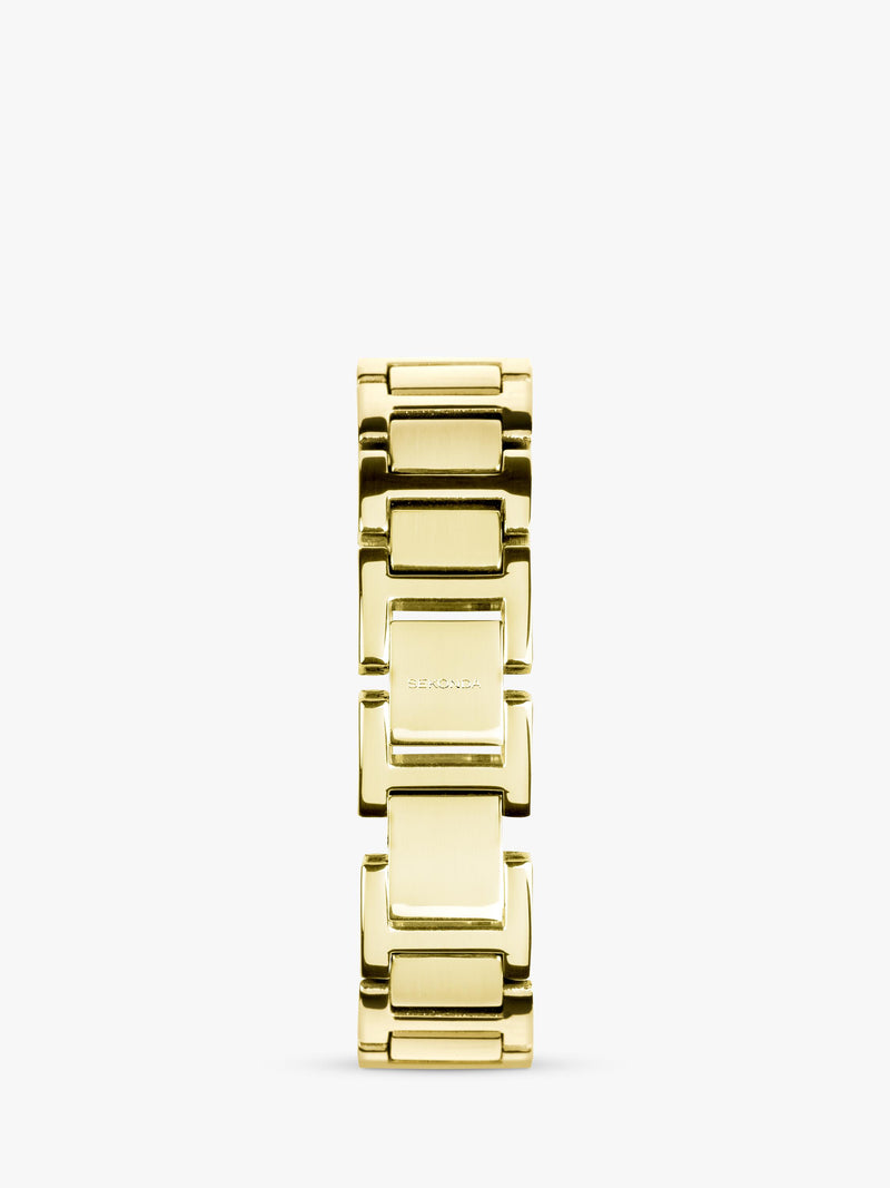Sekonda women's guilloche dial watch gold bracelet 22mm case, imported from the UK