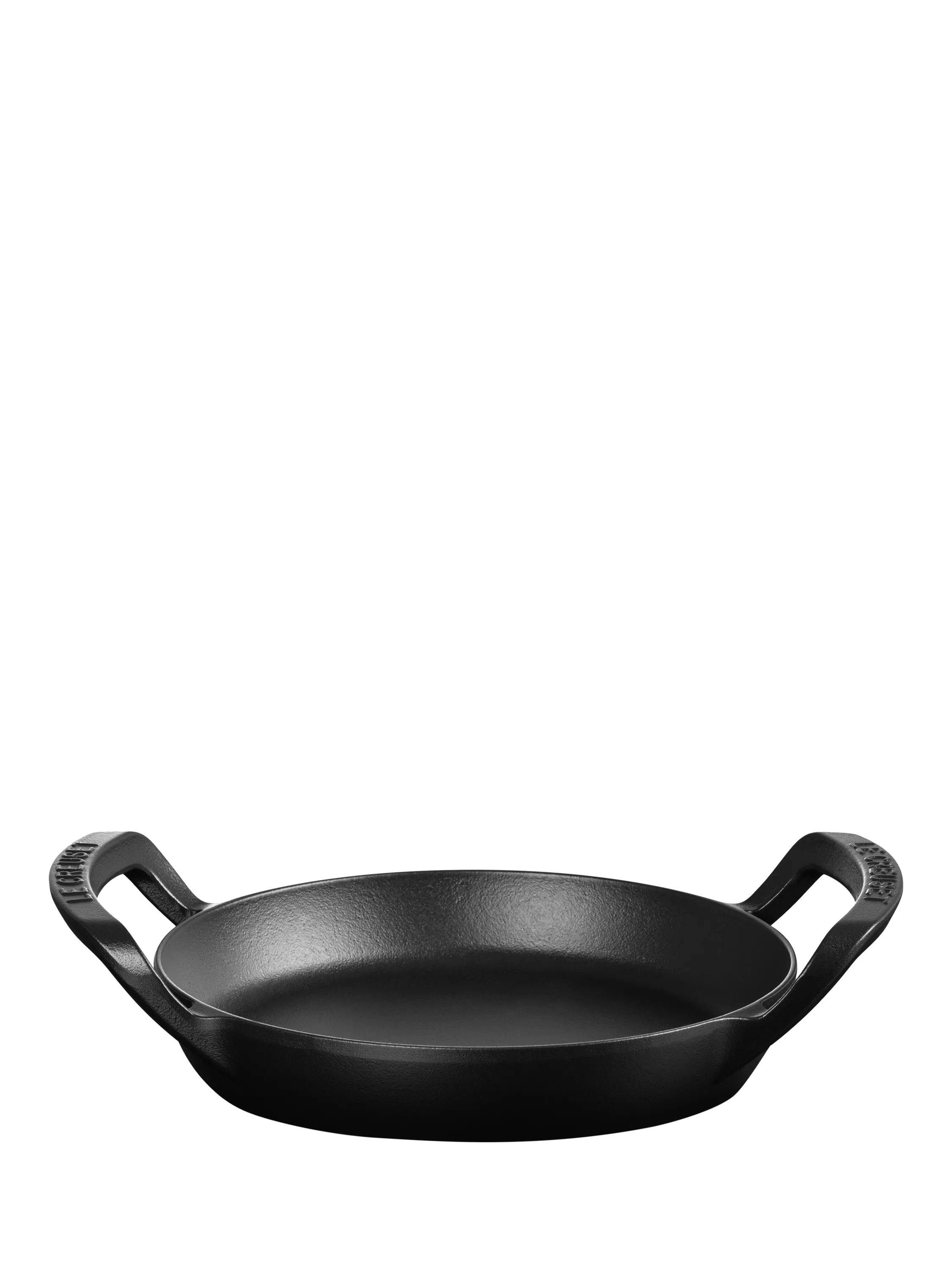 Le Creuset outdoor cast iron skillet Satin Black 25cm, imported from the UK