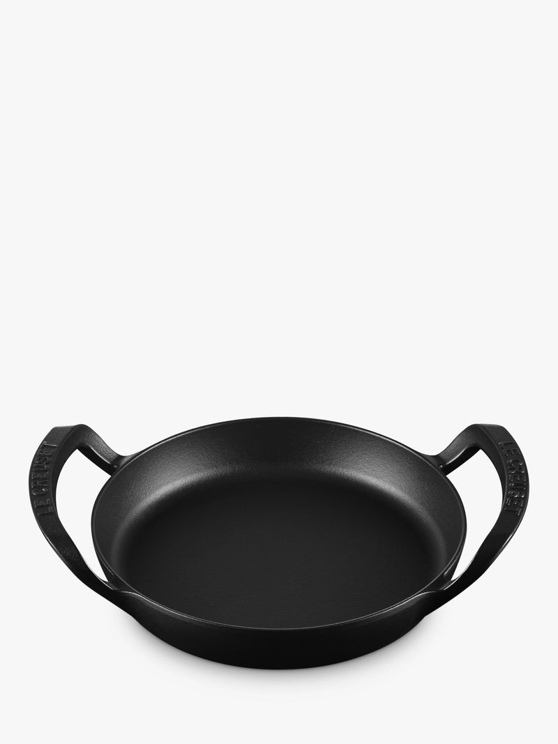 Le Creuset outdoor cast iron skillet Satin Black 25cm, imported from the UK