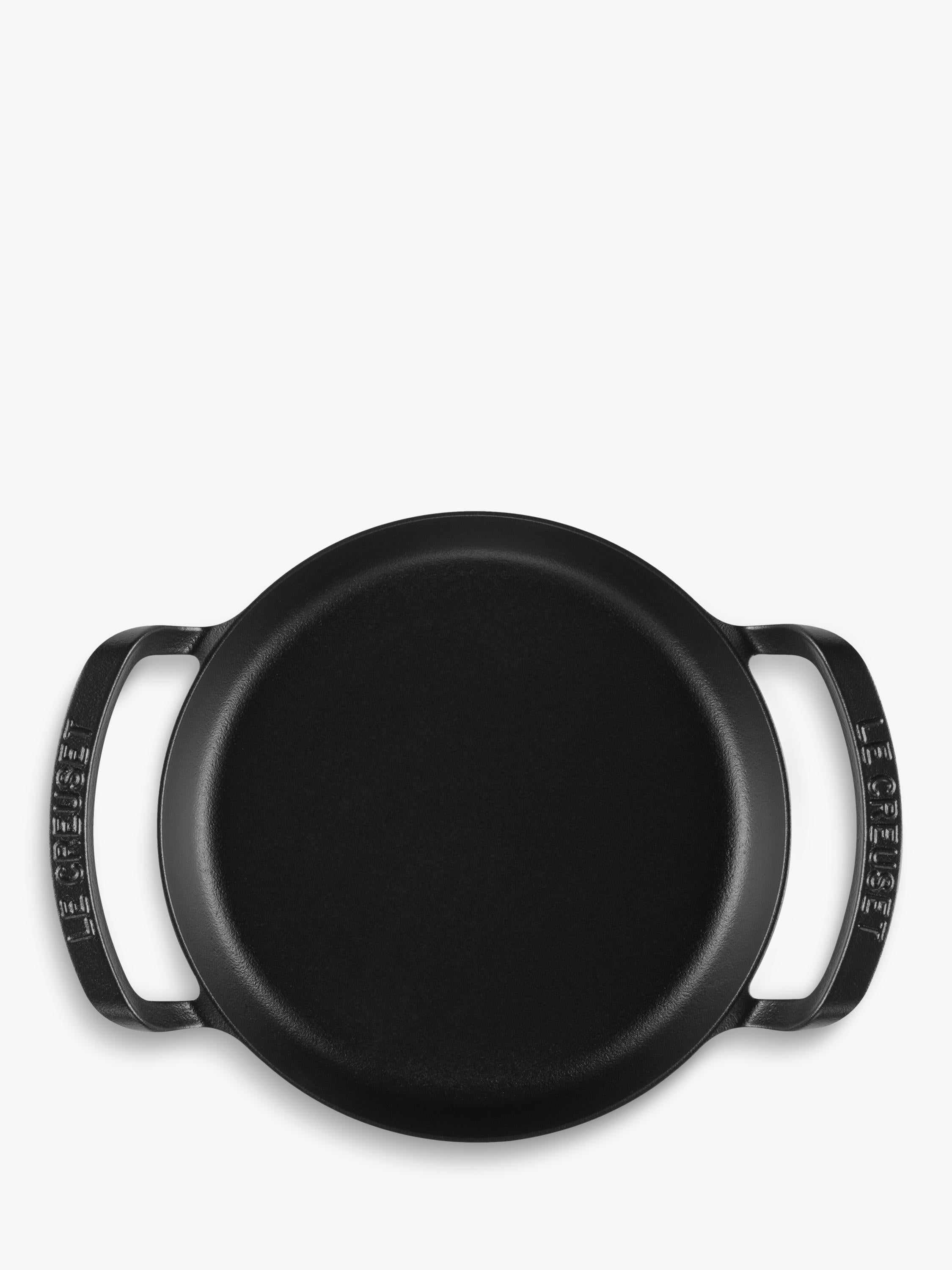 Le Creuset outdoor cast iron skillet Satin Black 25cm, imported from the UK