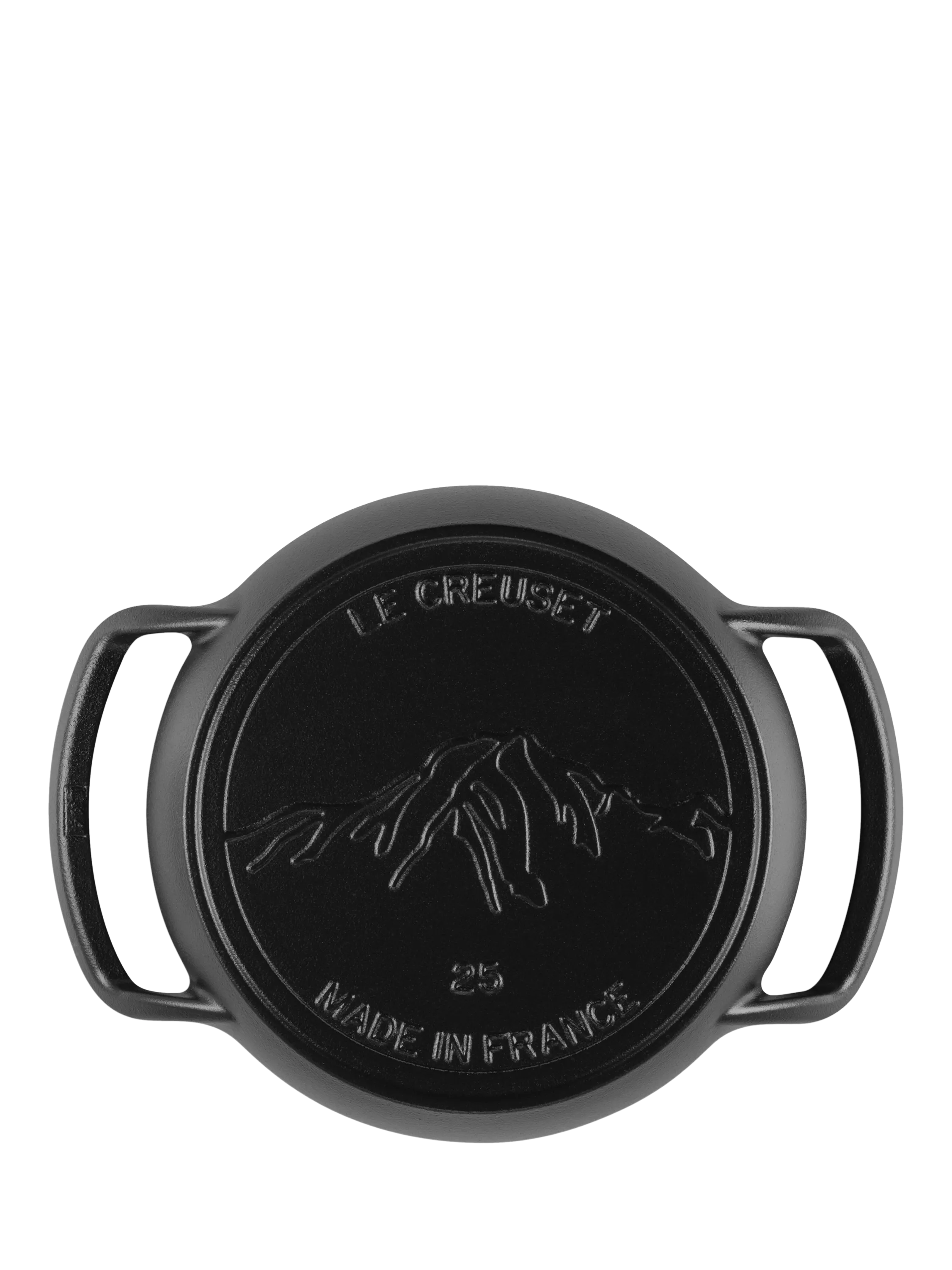Le Creuset outdoor cast iron skillet Satin Black 25cm, imported from the UK