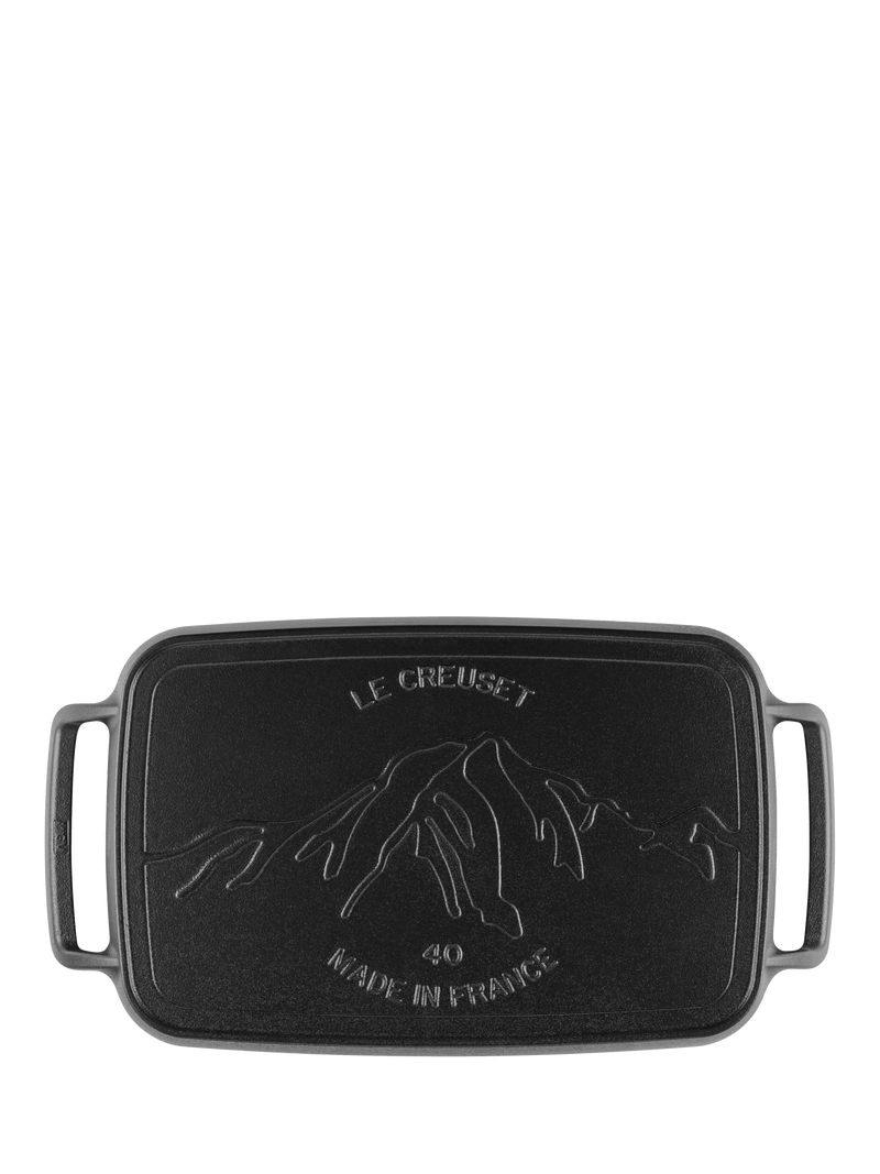 Le Creuset cast iron outdoor rectangular griddle 40cm, UK version