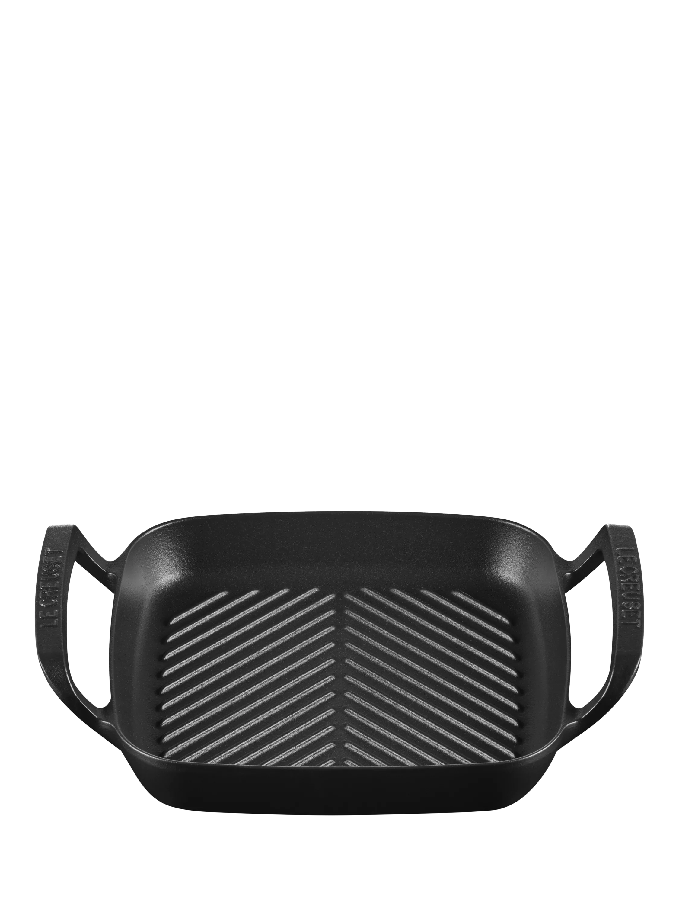Le Creuset outdoor square grill matte black 26cm (British brand)