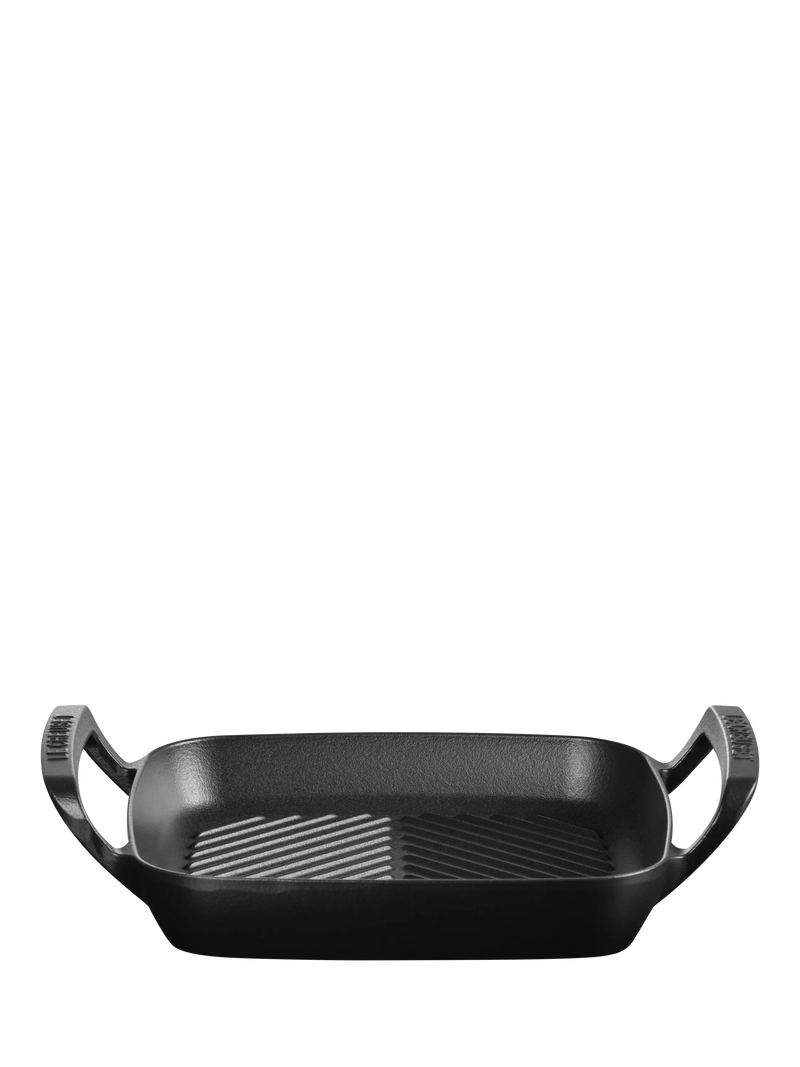 Le Creuset outdoor square grill matte black 26cm (British brand)