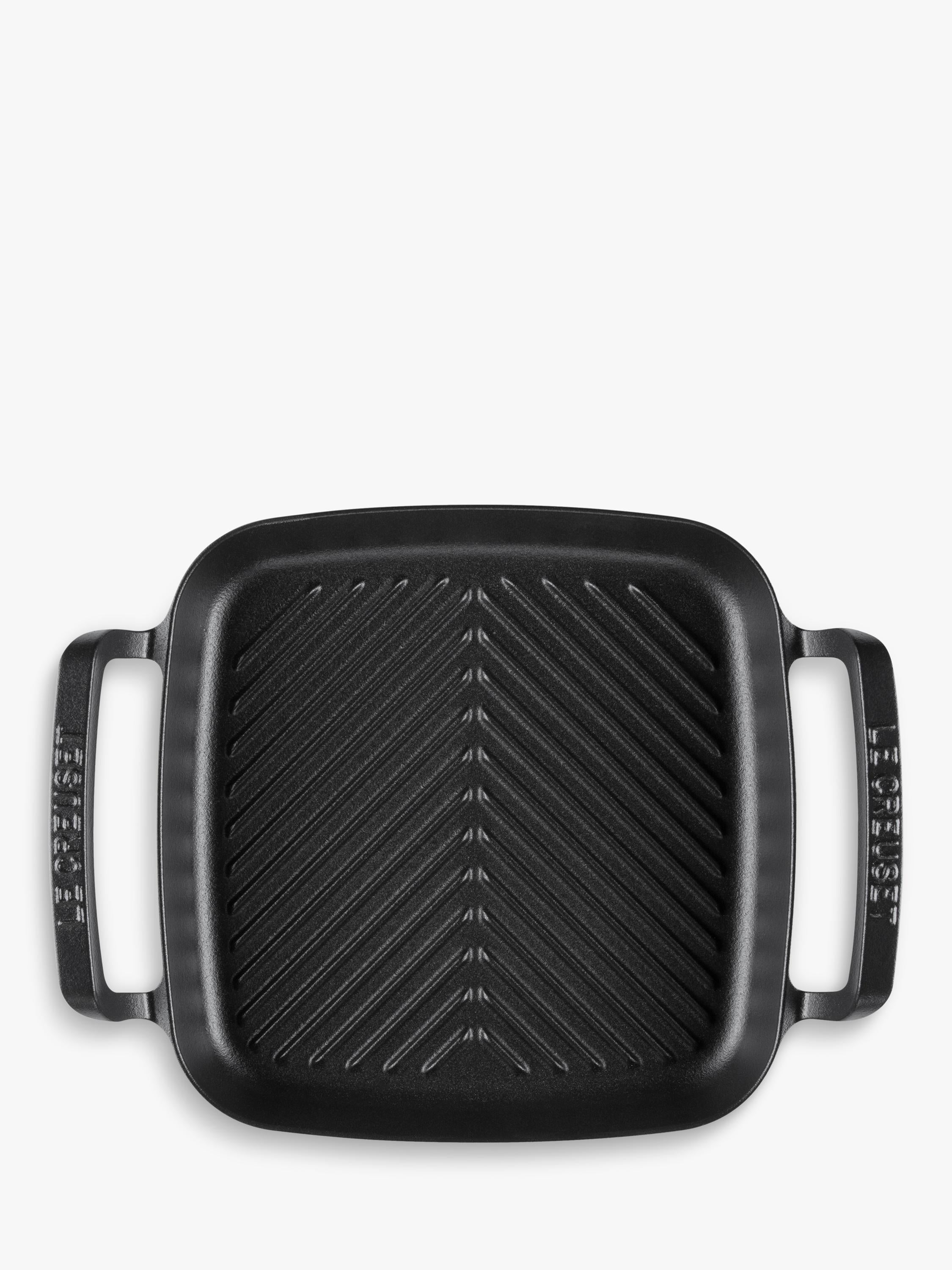 Le Creuset outdoor square grill matte black 26cm (British brand)