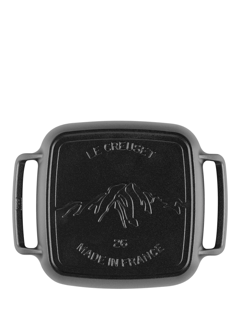 Le Creuset outdoor square grill matte black 26cm (British brand)