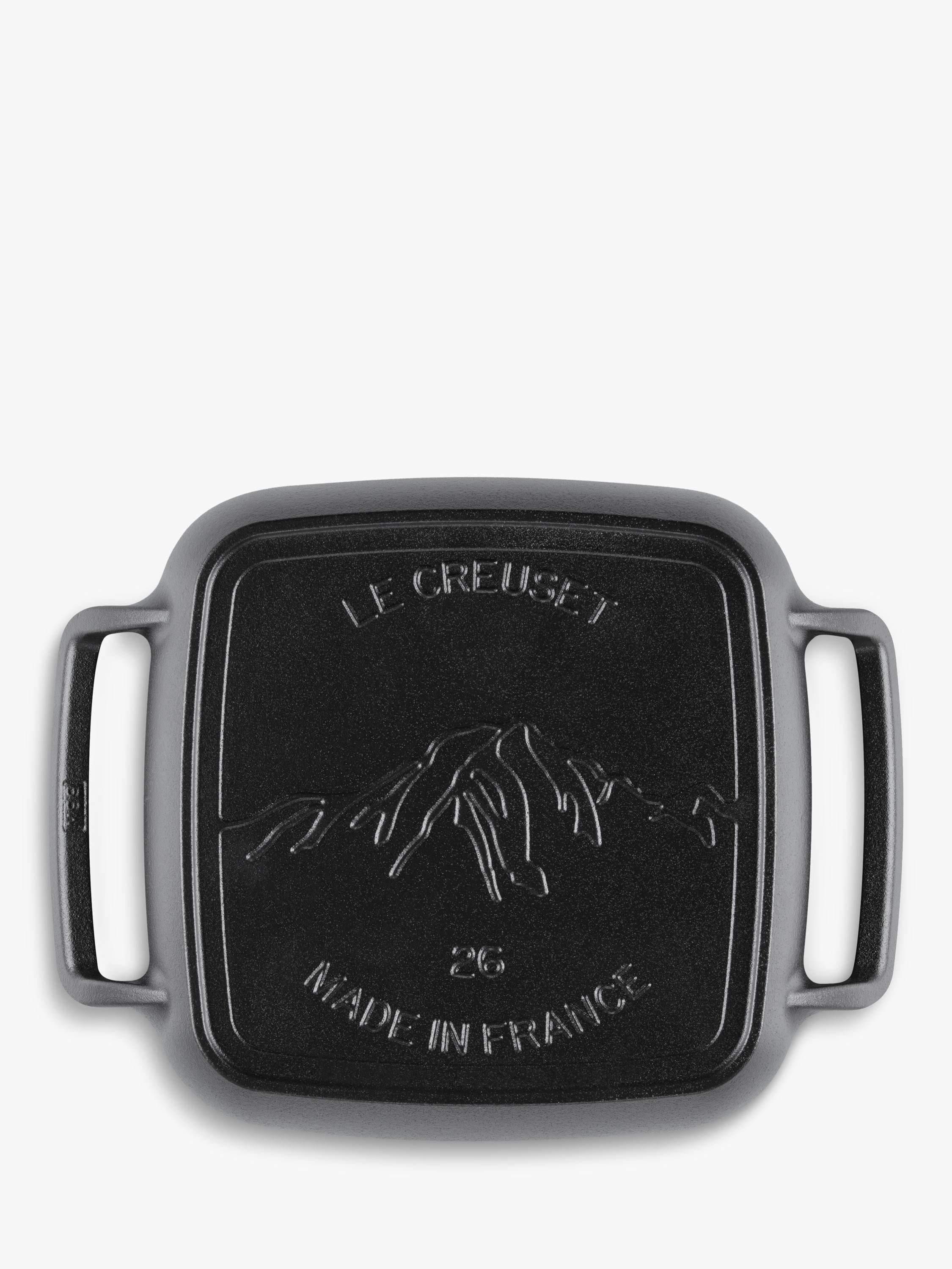 Le Creuset outdoor square grill matte black 26cm (British brand)
