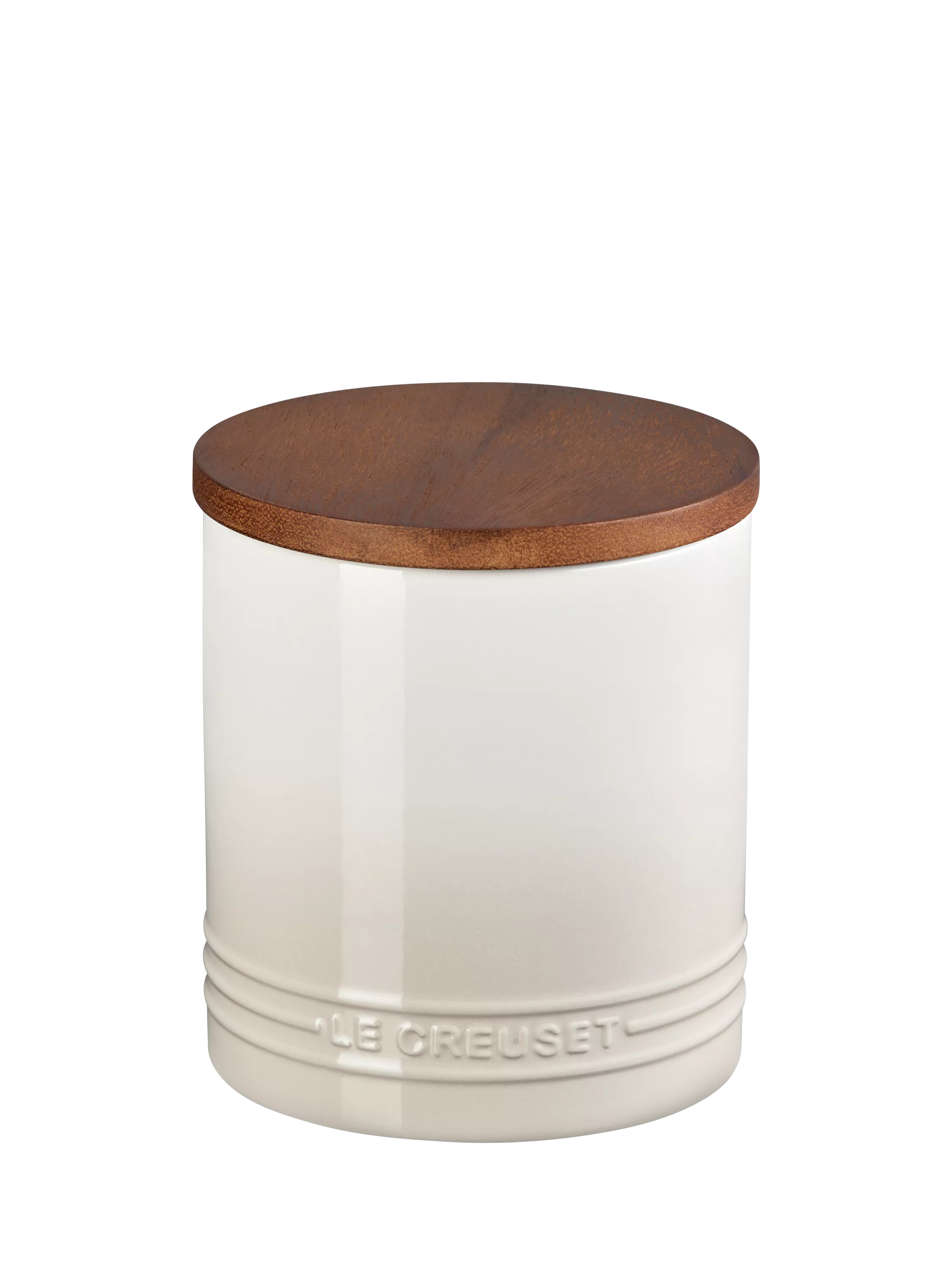 Le Creuset stoneware storage jar 1.1L Meringue, imported from the UK