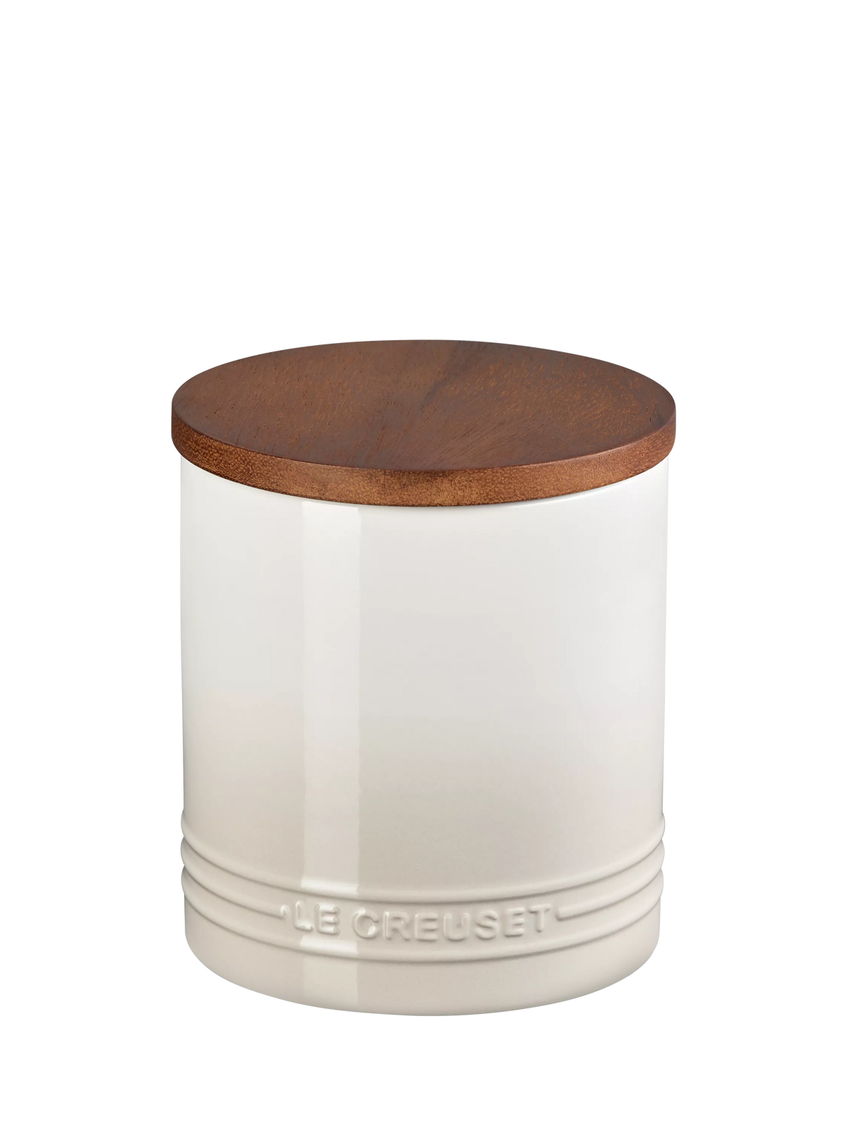 Le Creuset stoneware storage jar 1.1L Meringue, imported from the UK