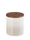 Le Creuset stoneware storage jar 1.1L Meringue, imported from the UK