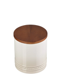 Le Creuset stoneware storage jar 1.1L Meringue, imported from the UK