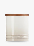 Le Creuset stoneware storage jar 1.1L Meringue, imported from the UK