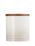 Le Creuset stoneware storage jar 1.1L Meringue, imported from the UK