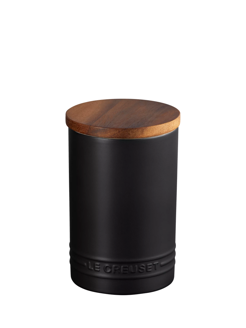 Le Creuset Stoneware Storage Jar, 770ml, Satin Black