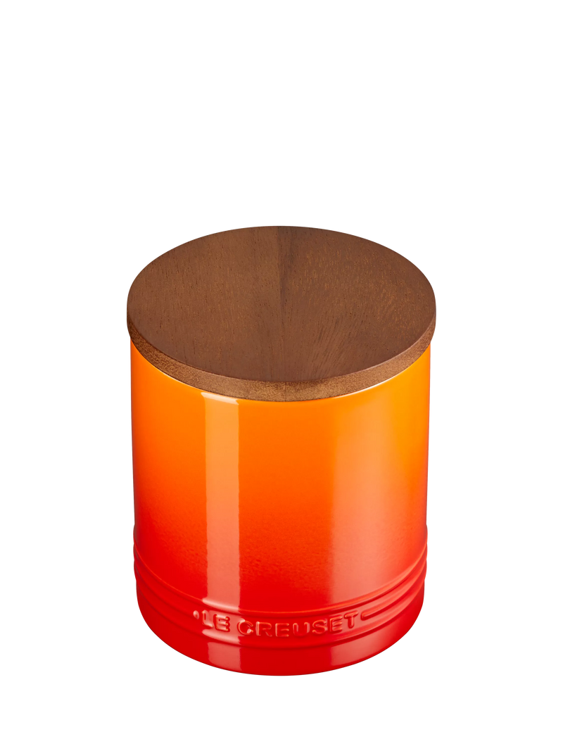 Le Creuset stoneware storage jar Volcanic 1.1L, UK version