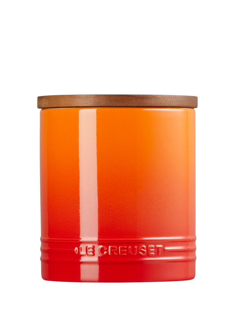 Le Creuset stoneware storage jar Volcanic 1.1L, UK version