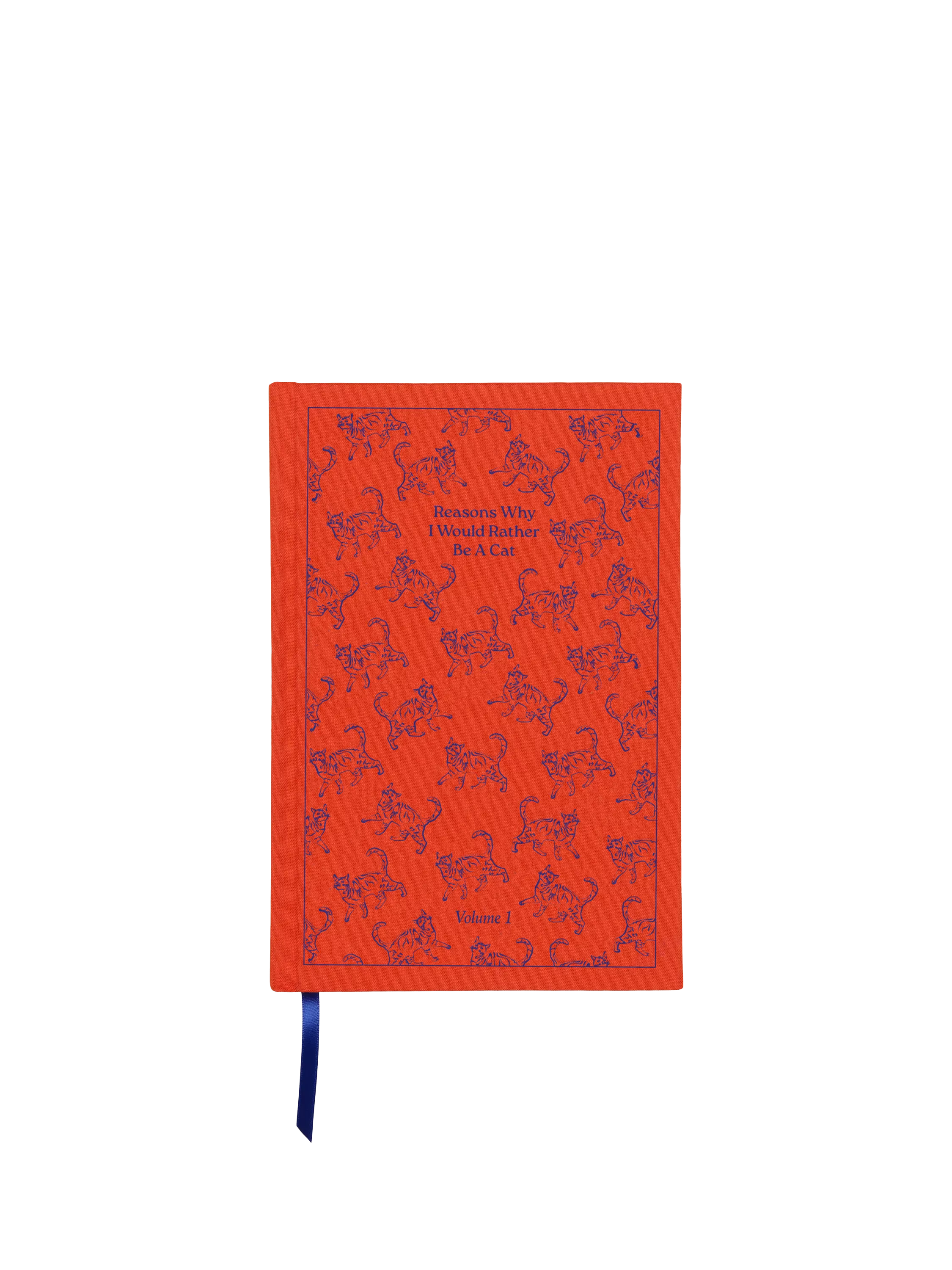 DesignWorks Ink red cat journal with hardback cover - British product