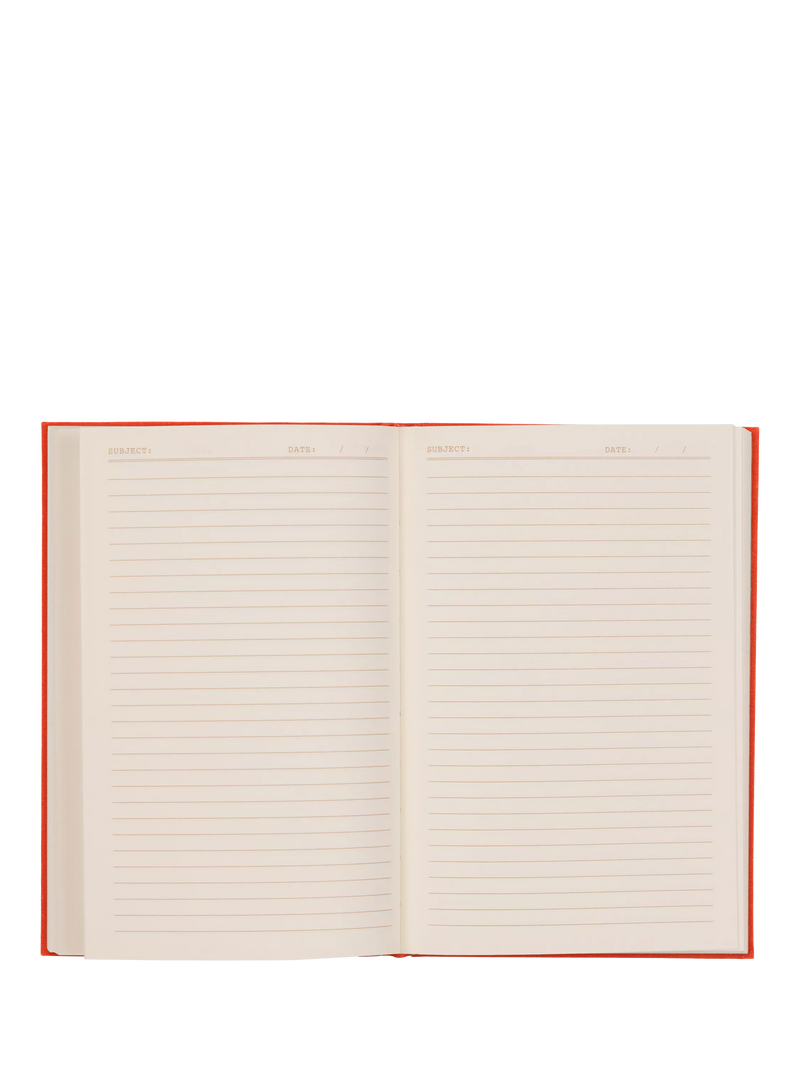 DesignWorks Ink red cat journal with hardback cover - British product