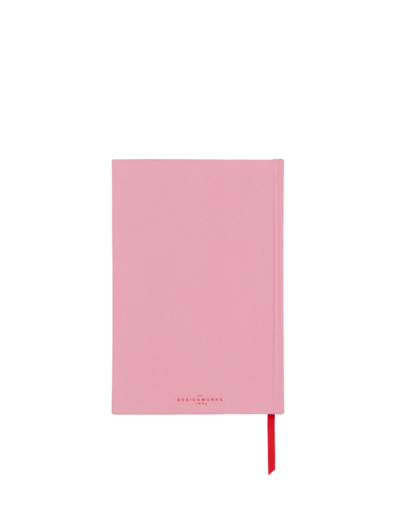 DesignWorks Ink hardback journal pink 240 pages, UK version