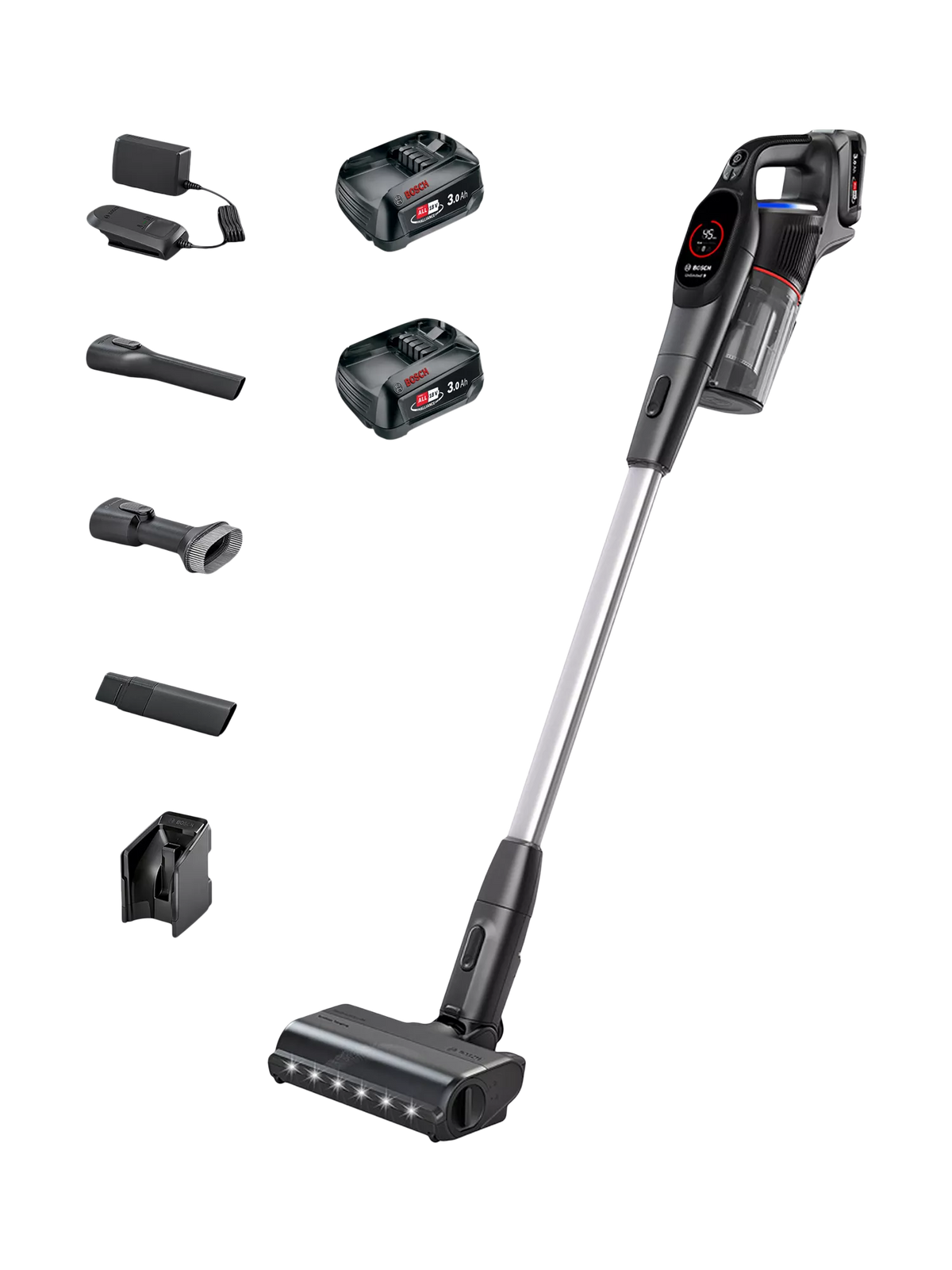 Bosch Unlimited 9 cordless vacuum cleaner black (British brand)