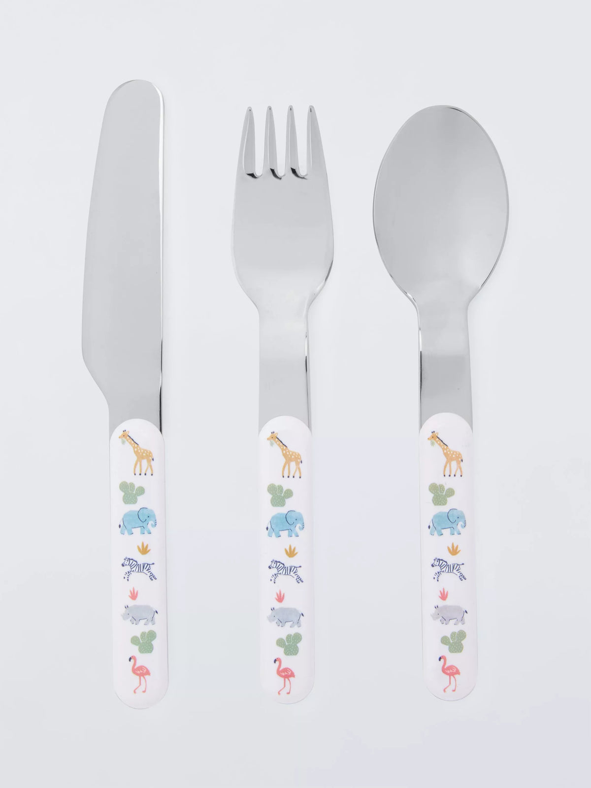 John Lewis Children's Safari Cutlery Set 3 Piece, UK version