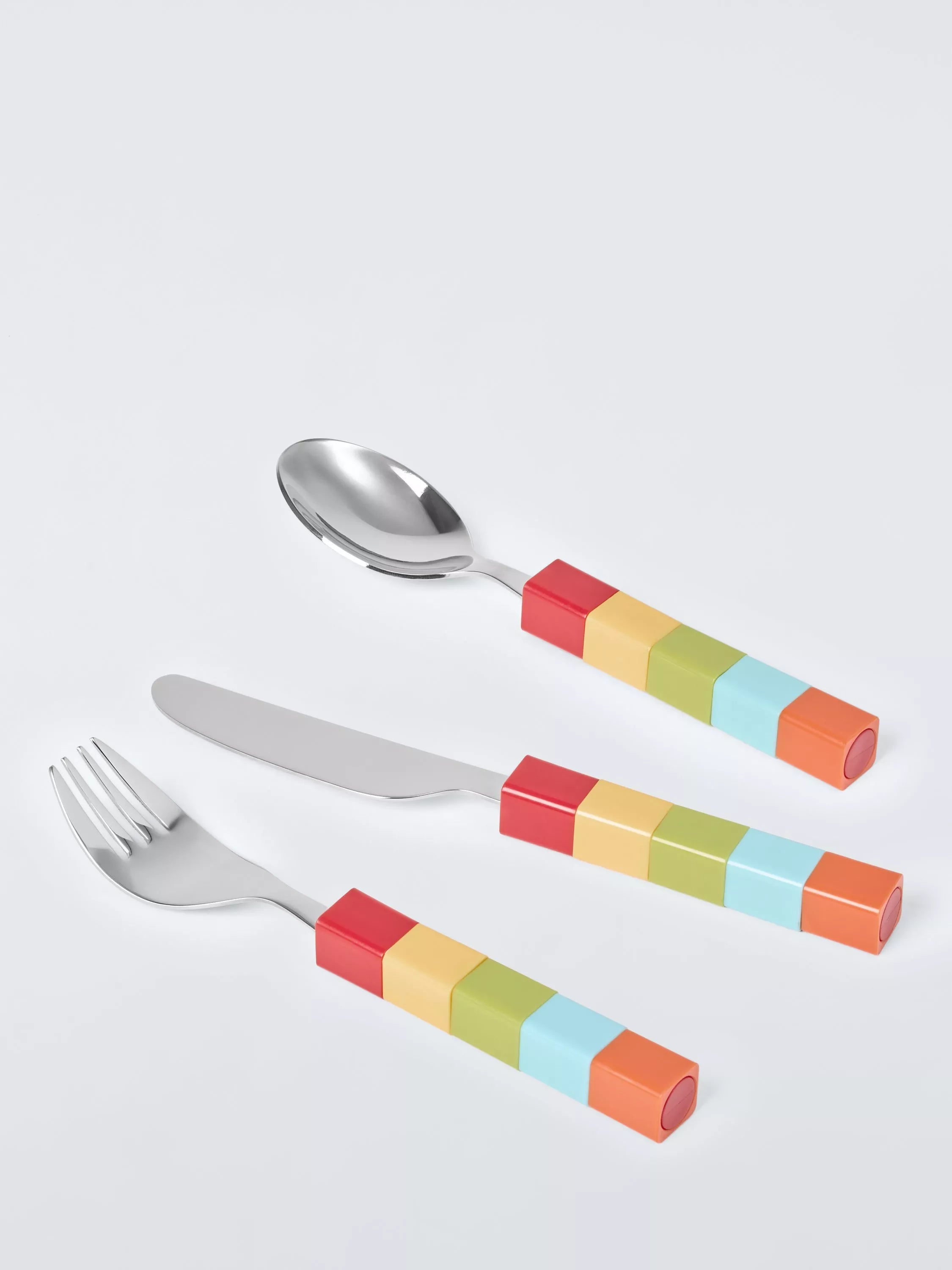 John Lewis children's cutlery set with movable handle 3 piece (British brand)