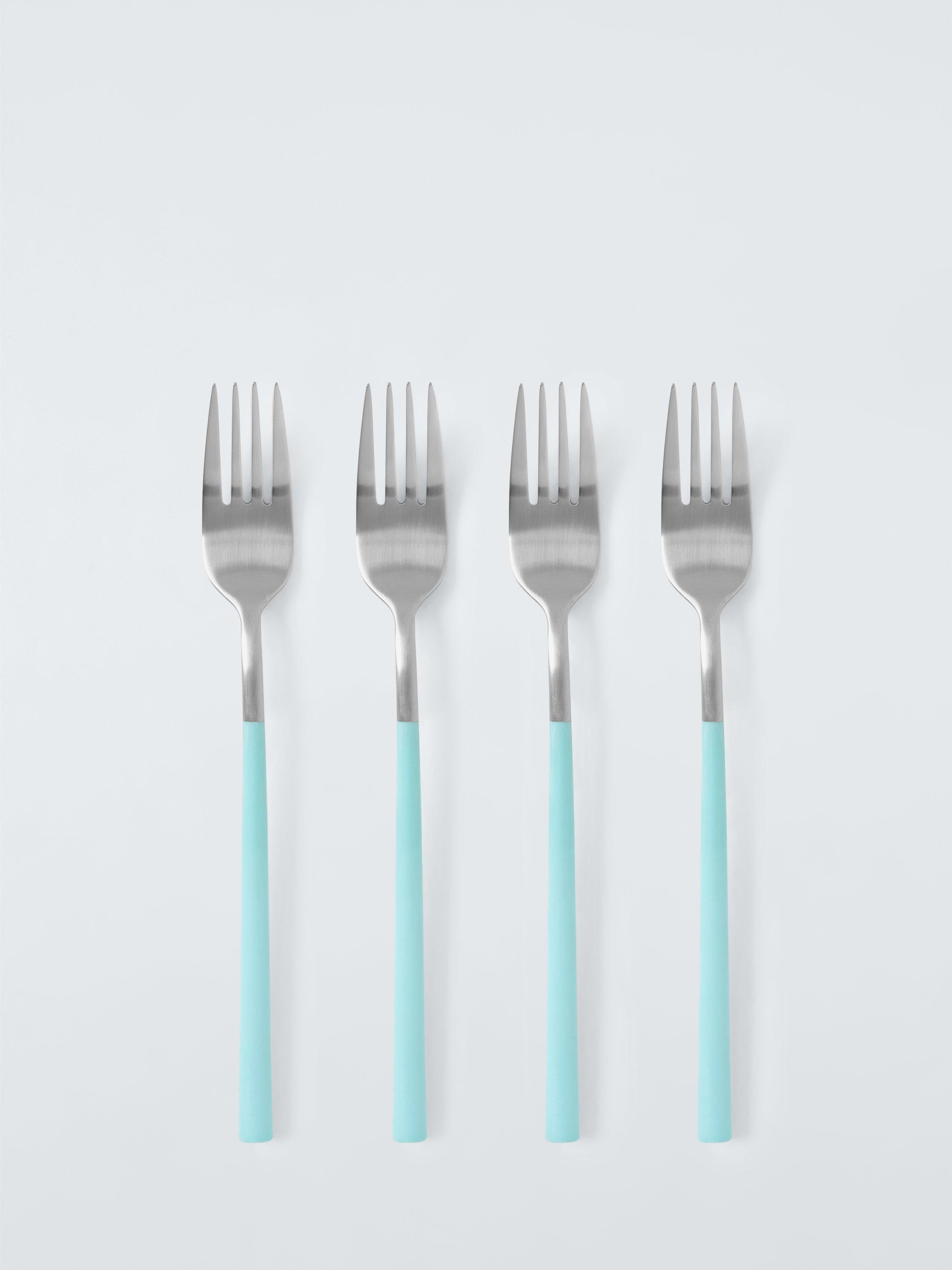 John Lewis recycled handle cutlery set 16 piece blue, UK version
