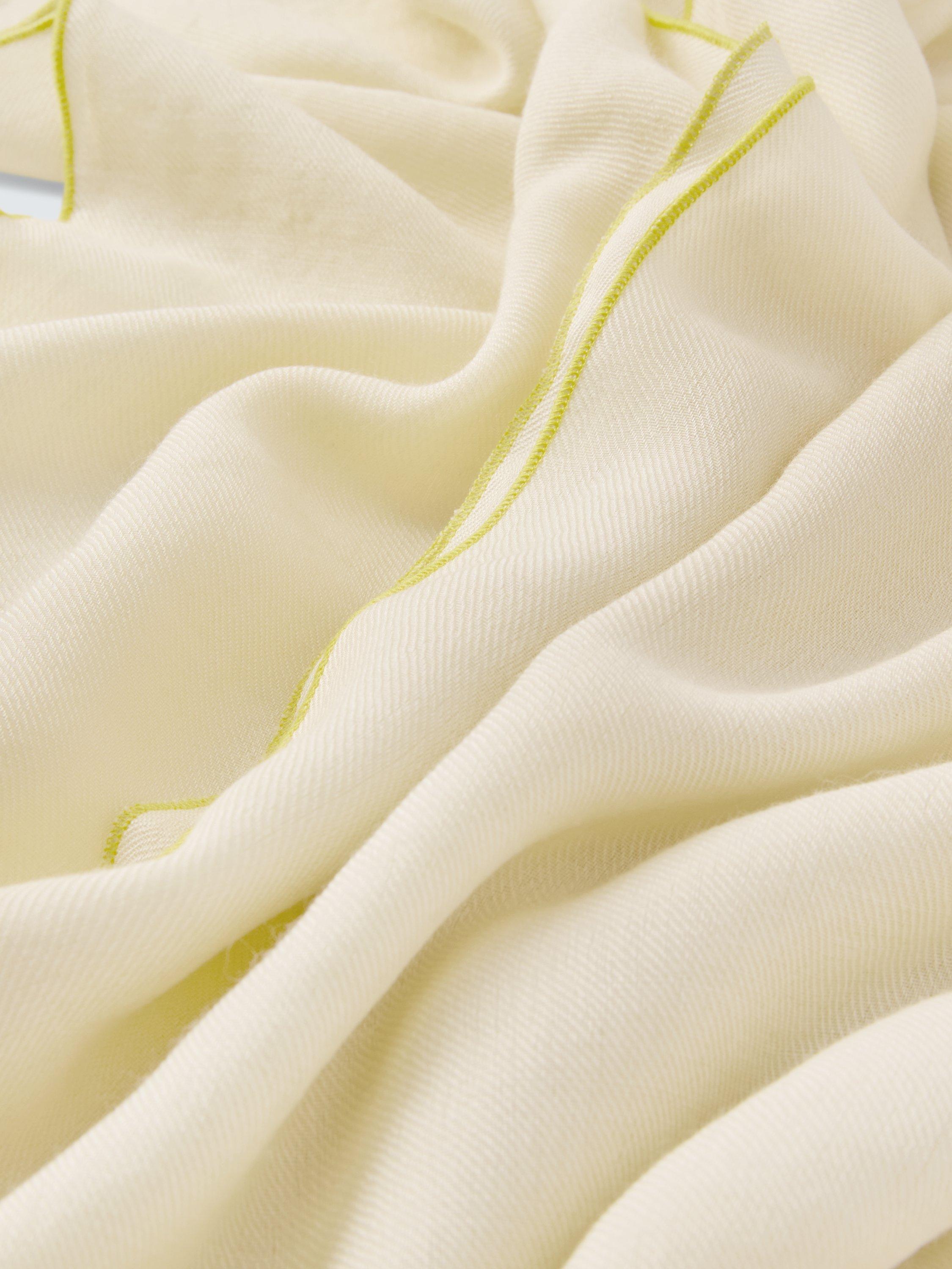 John Lewis wool blend scarf natural yellow 100x200cm - British product