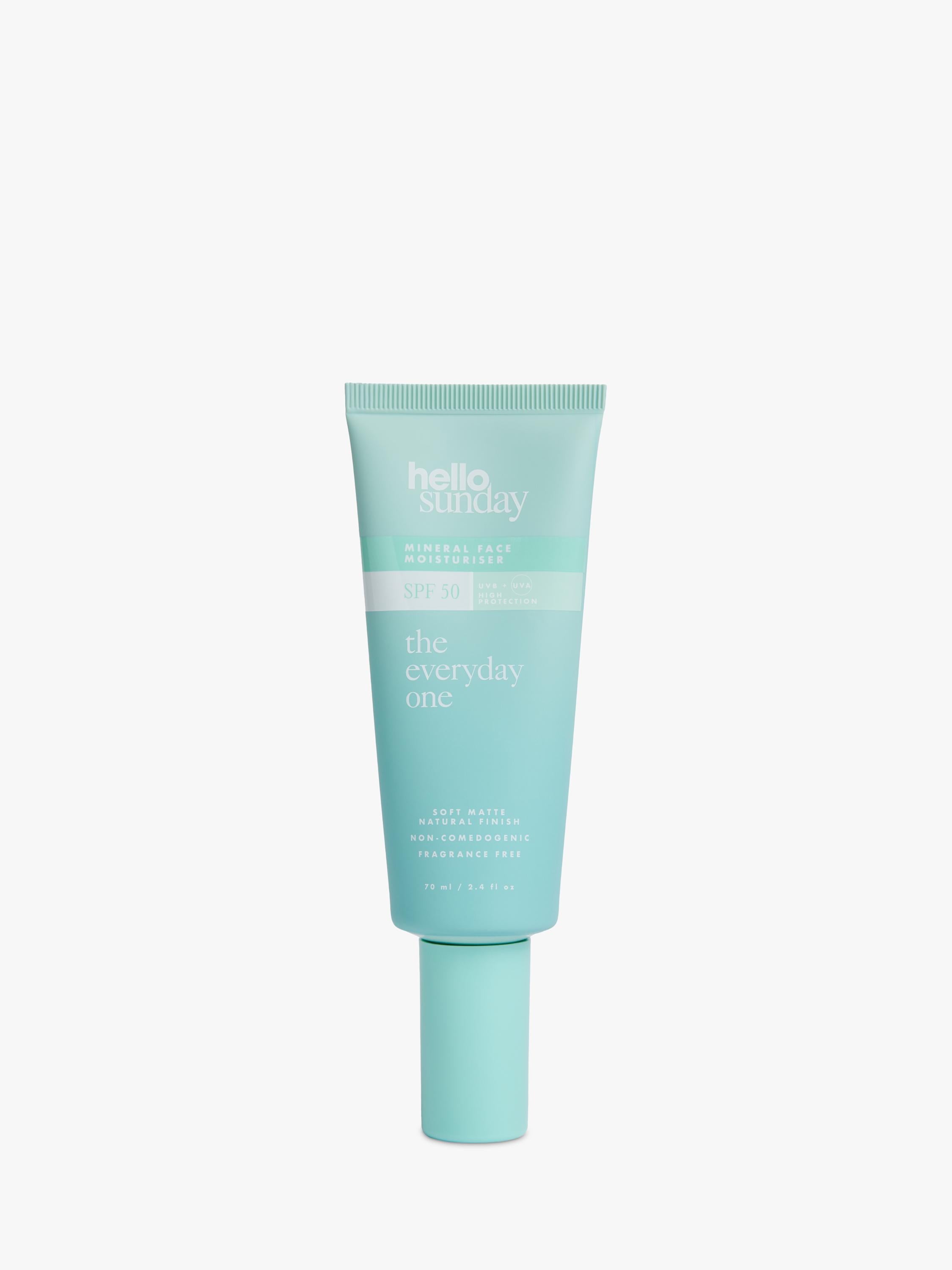 Hello Sunday Mineral SPF 50 Non-Comedogenic Moisturiser with Centella Asiatica 70ml, UK version
