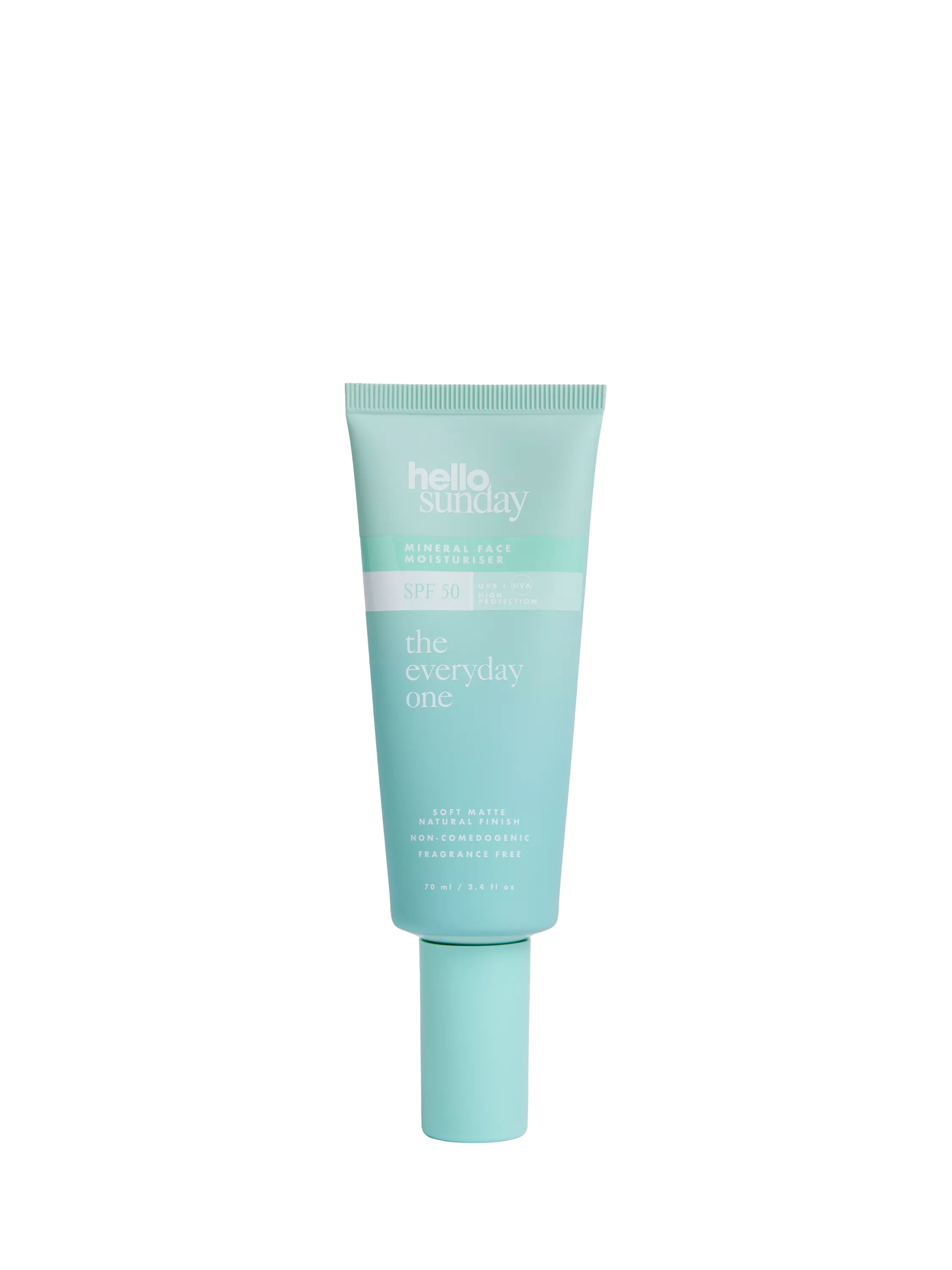 Hello Sunday Mineral SPF 50 Non-Comedogenic Moisturiser with Centella Asiatica 70ml, UK version