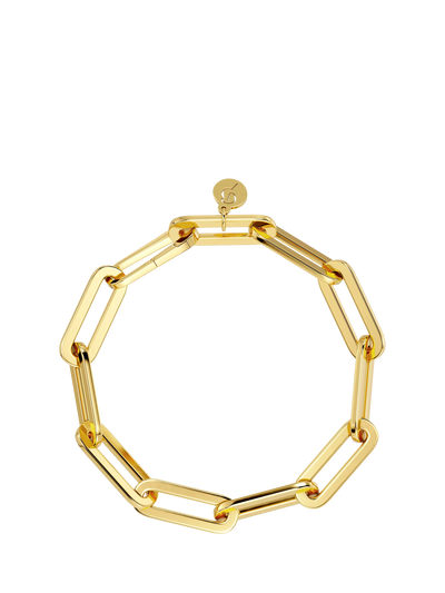 John Lewis Edblad Wonderful Ivy Gold Plated Maxi Link Bracelet- Buy online at McGrocer