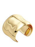 EDBLAD gold plated Flowy cuff bangle large - British product