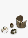 EDBLAD gold plated Flowy cuff bangle large - British product
