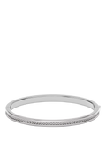 EDBLAD Josefin Cubic Zirconia Bangle, Silver, Small