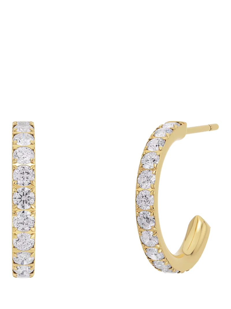 EDBLAD gold hoop earrings 1.5 cm (British brand)