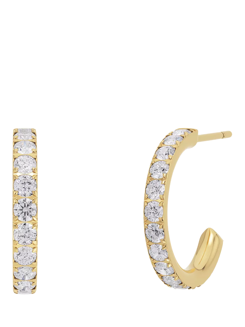 EDBLAD gold hoop earrings 1.5 cm (British brand)