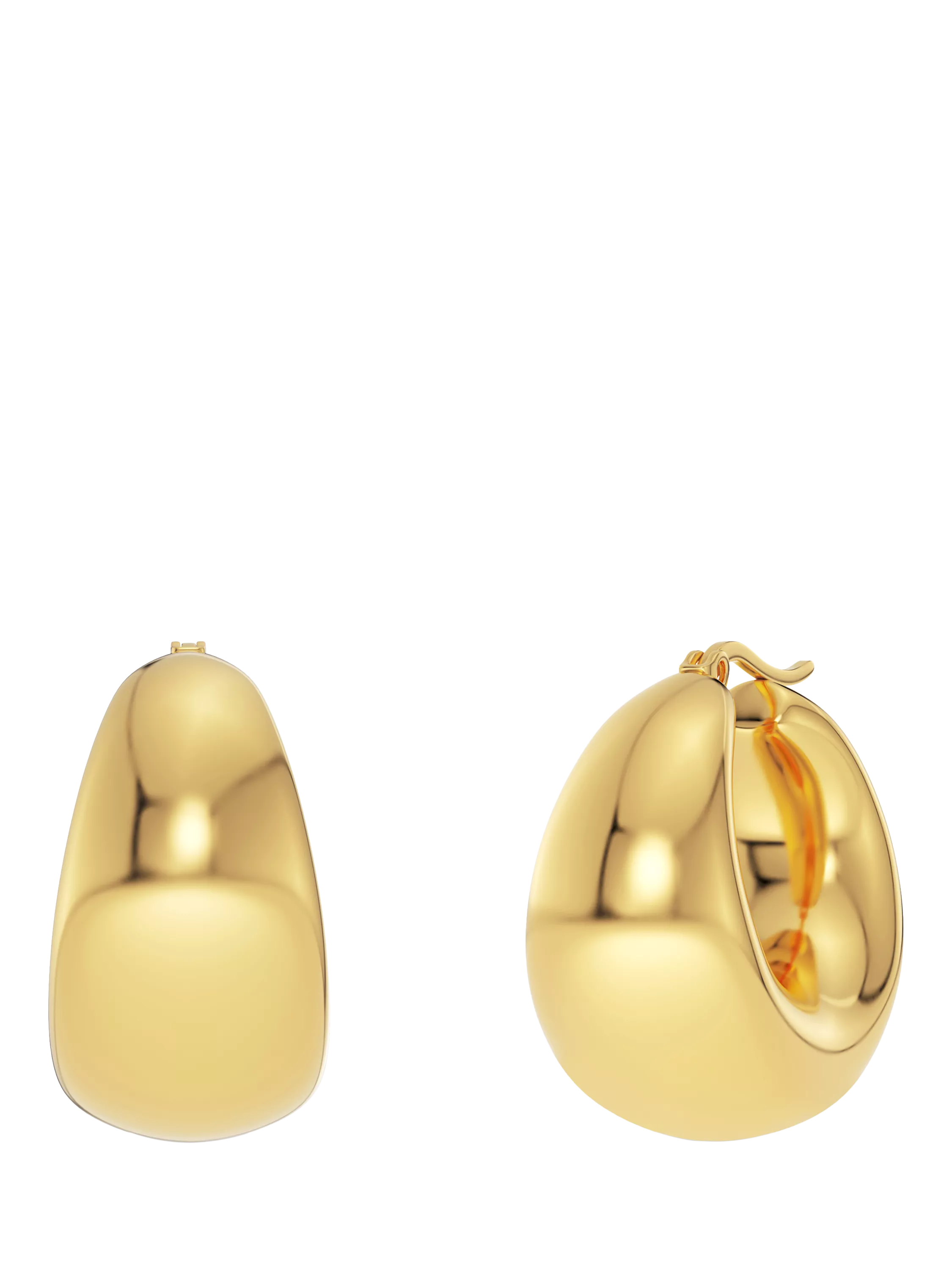 EDBLAD Boyd chunky hoop earrings gold plated imported from the UK