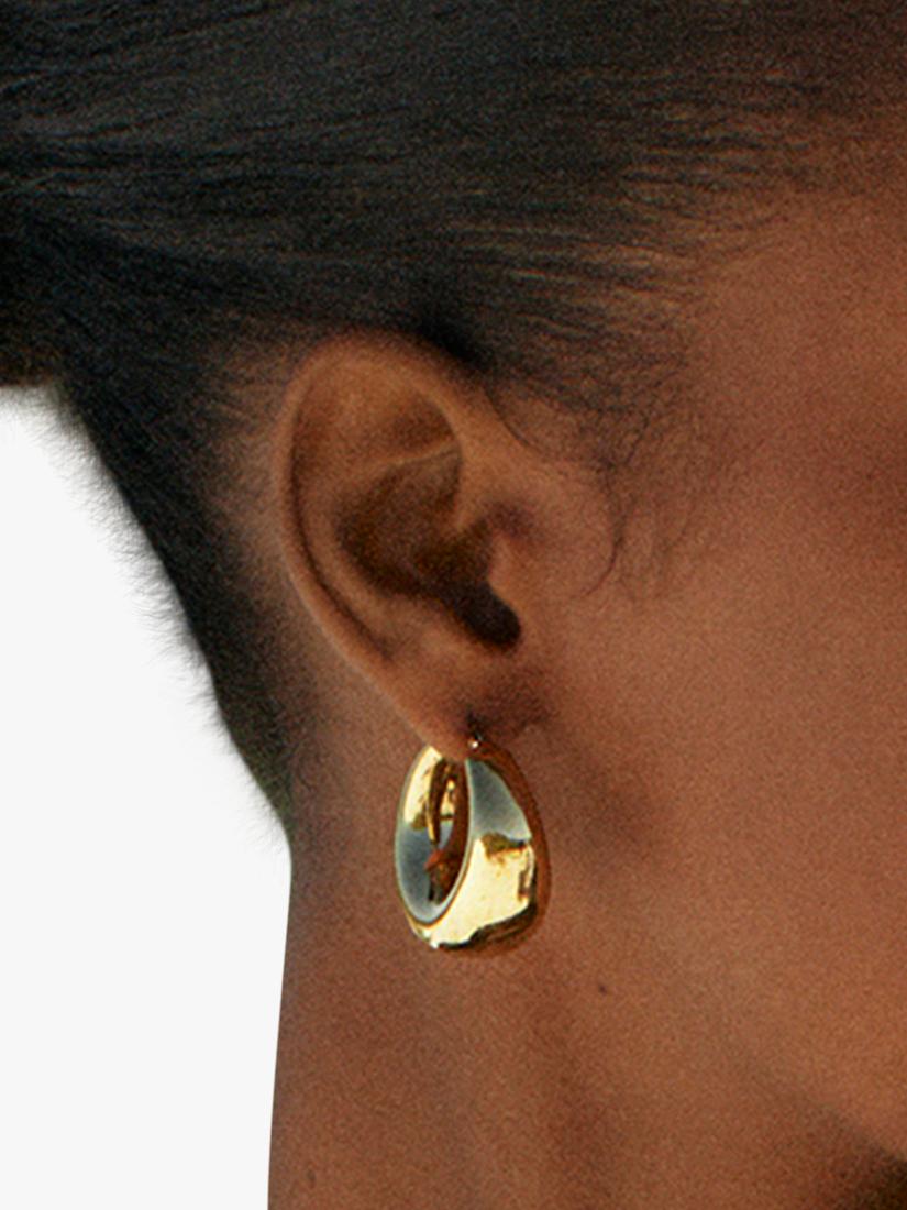 EDBLAD Boyd chunky hoop earrings gold plated imported from the UK