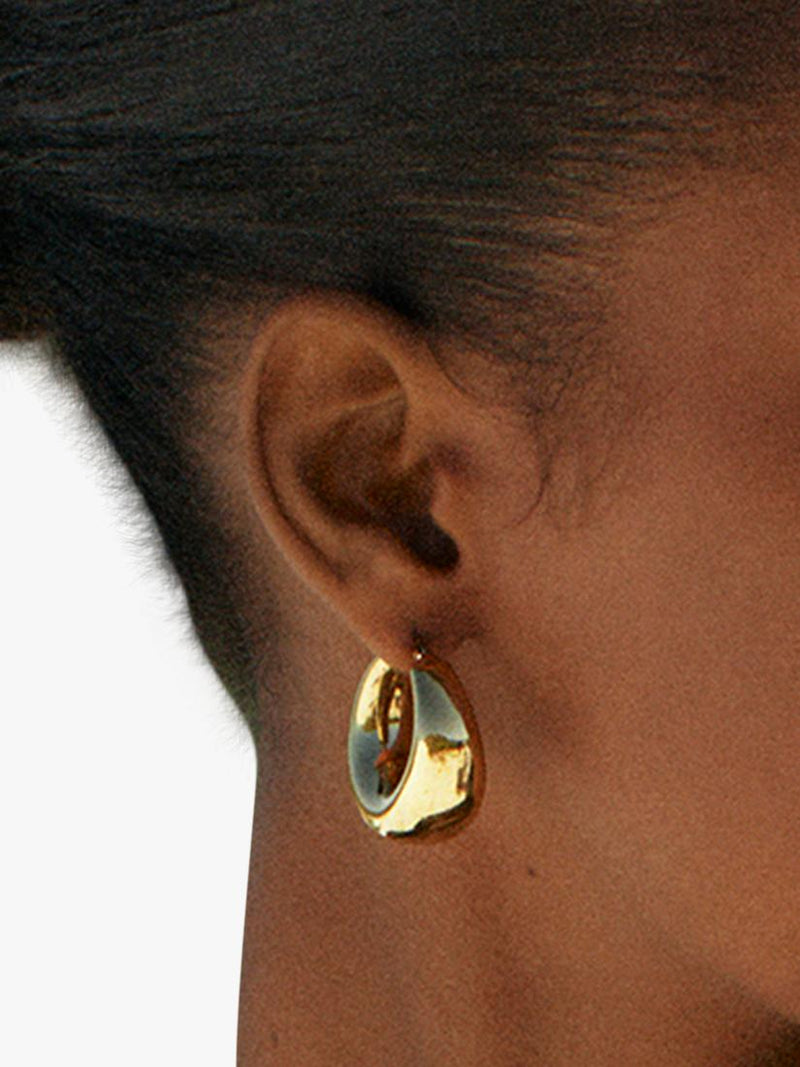 EDBLAD Boyd chunky hoop earrings gold plated imported from the UK