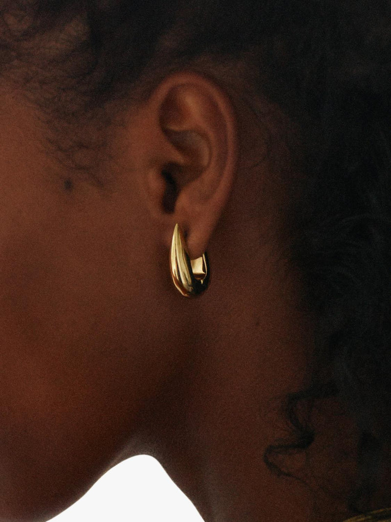 EDBLAD crest drop hoop earrings large - British product