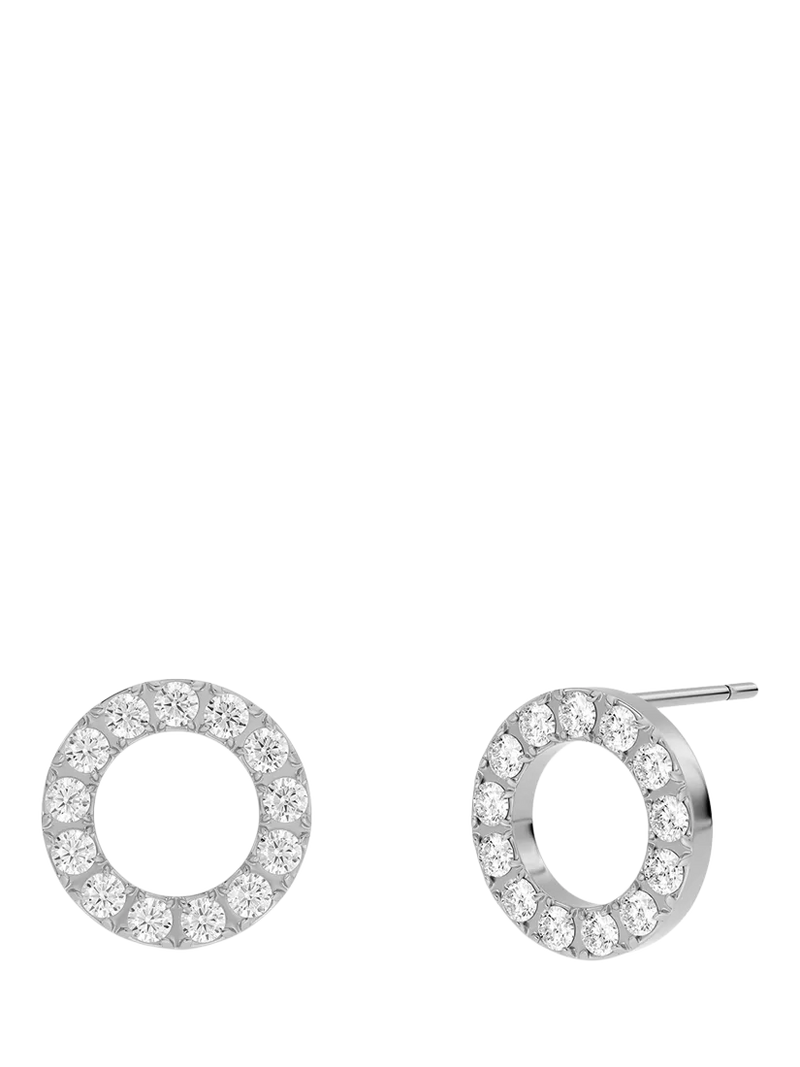 EDBLAD Glow stud earrings in gold plated stainless steel with cubic zirconia (British brand)
