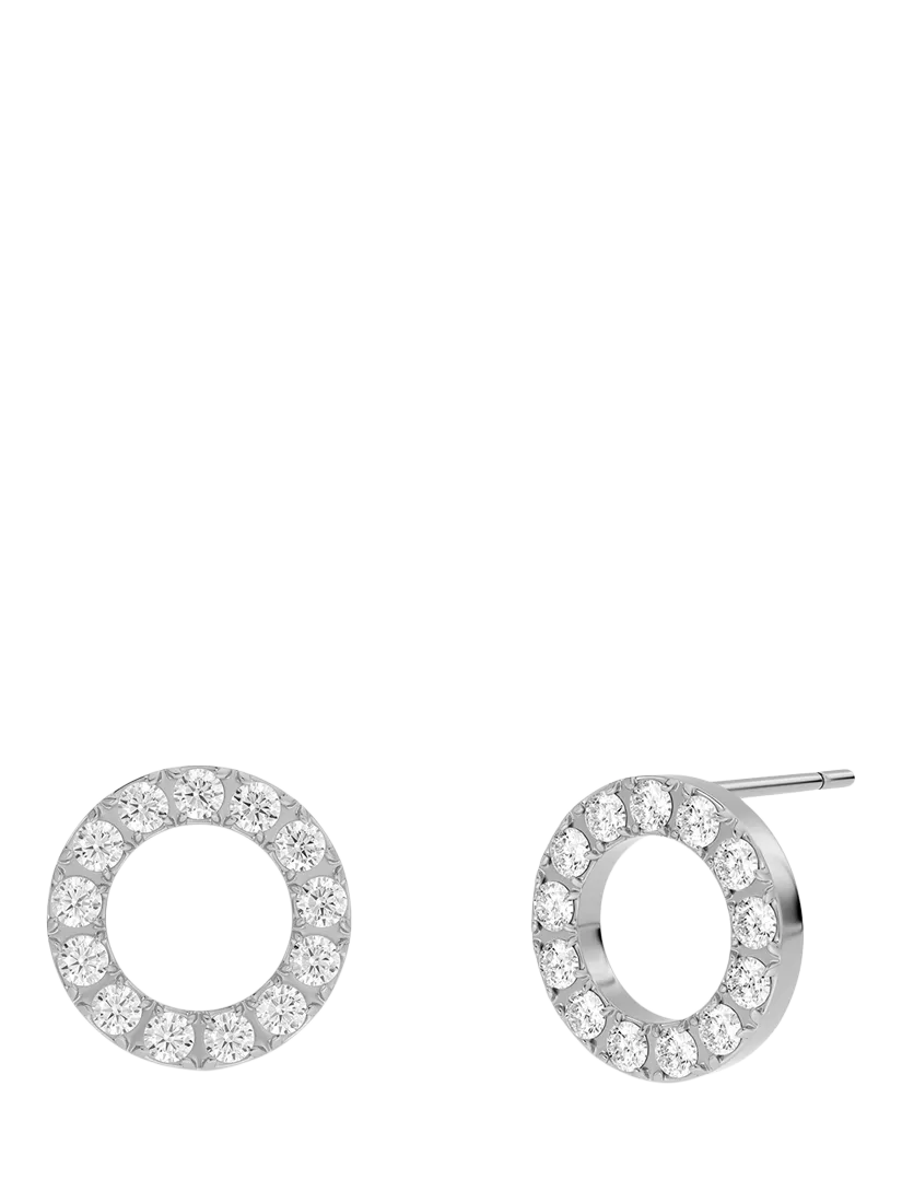 EDBLAD Glow stud earrings in gold plated stainless steel with cubic zirconia (British brand)
