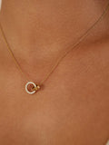 Edblad Eternal Orbit necklace gold plated stainless steel - British product